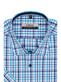 Сорочка мужская короткий рукав GREG 225/201/8951/1p  фото 2