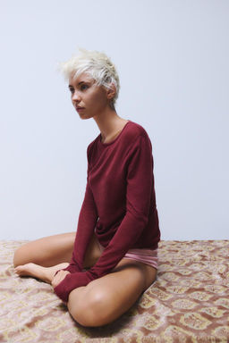 100% WOOL T-SHIRT - Zara фото 2