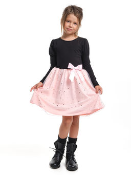 Платье нарядное с бантом UD 4418 черный/розовый - Mini maxi фото 3