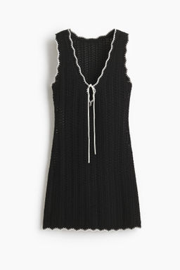Vestido playero en punto pointelle