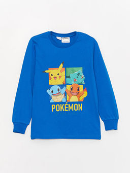 Bisiklet Yaka Pokemon Bask?l? Uzun Kollu Erkek ?ocuk Pijama Tak?m? - Waikiki фото 2