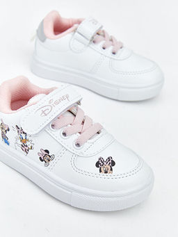 Minnie Mouse Bask?l? K?z Bebek Spor Ayakkab?