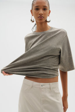 Falda de sarga con abertura - H&m фото 2