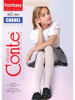 Колготки Conte Elegant CHANEL 22С-141СП полиамид с эластаном белый  фото 4