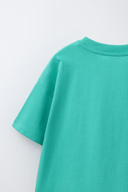 CAMISETA ESTAMPADO GRAFFITI / Verde agua - Zara фото 4