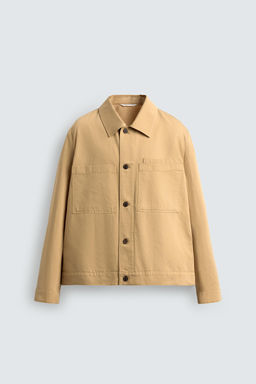 SOBRECAMIS RELAXED FIT ALGOD?N - LINO / Mostaza - Zara фото 7