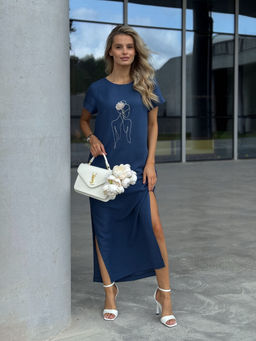 Платье DilanaVIP 2100 синий - Dilana vip фото 5