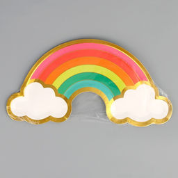 Тарелка одноразовая «Радуга», набор 6 штук