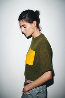 SHORT SLEEVE KNIT SWEATER - Zara фото 4