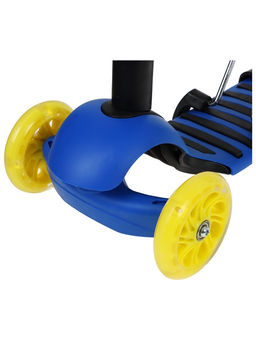 Самокат 5 в 1 GRAFFITI, колёса световые PU 120/80 мм, синий