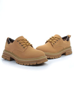 03-P8204-1 BROWN Полуботинки женские (натуральная кожа, нубук)