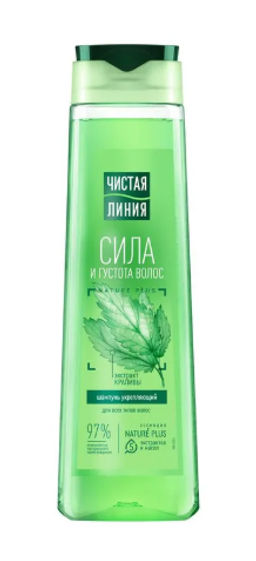 ЧИСТ.ЛИНИЯ д/волос шампунь 400мл Крапива д/всех типов