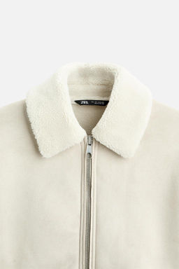 FAUX SUEDE CONTRAST JACKET - Zara фото 27