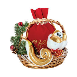 Детский сладкий новогодний подарок Корзина №2