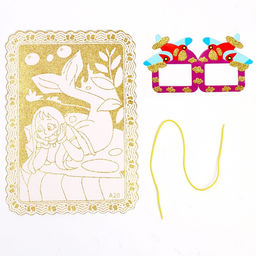 Набор для творчества: аппликация EVA крошкой и раскраска + маска на резинке Живоные - Simaland фото 6