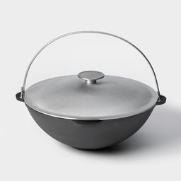 Казан Wild Kitchen «Туризм», 8 л, d=36 см, лопатка и губка в комплекте, чугун