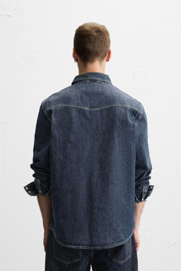 WESTERN DENIM SHIRT WITH POCKETS - Zara фото 38