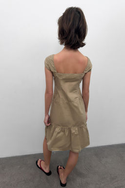 VESTIDO MIDI BOTONES / Oliva - Zara фото 6