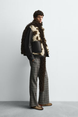 CONTRAST FAUX LEATHER JACKET HARRY LAMBERT FOR ZARA X DISNEY  фото 4