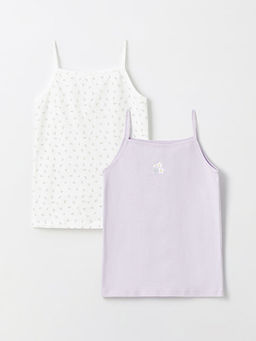 Kare Yaka Bask?l? K?z ?ocuk Atlet 2li