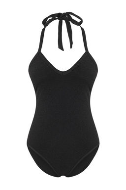 TRENDYOLMILLA Siyah V Yaka Biyeli Mayo TBESS25MA00122 фото 6