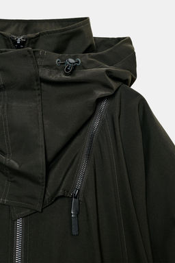 WATER-REPELLENT CAPE TRENCH COAT ZW COLLECTION LIMITED EDITION - Zara фото 9