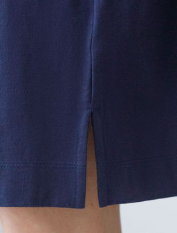 Свободное платье-футболка с разрезами и принтом из 100% хлопка