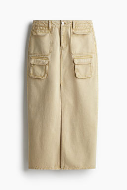 Maxifalda cargo en denim - H&m фото 8