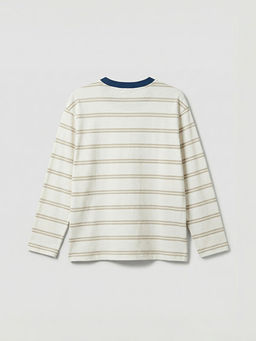 Bisiklet Yaka ?izgili Erkek ?ocuk Ti??rt 2li