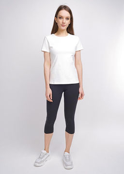 CLE LL001к Леггинсы жен.коротк чёрный