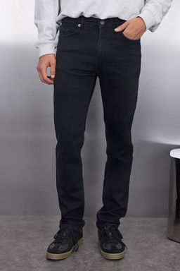 TRENDYOL MAN Siyah Slim Fit Dar Kesim Esnek Kumas Jeans TMNAW23JE00028 - Trendyolmilla фото 3