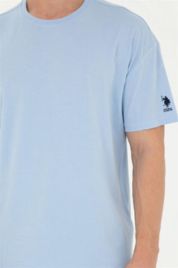 Мужская голубая футболка - U.s. polo assn фото 6