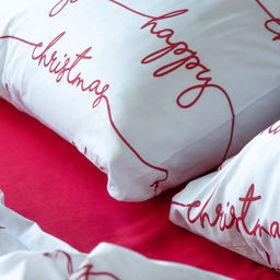 Постельное бельё Этель 1.5 сп Christmas letter 143х215 см, 150х214 см, 70х70 см - 2 шт, бязь  фото 12