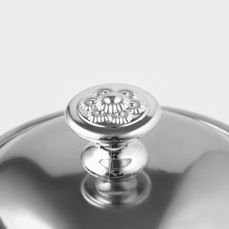 Заварочный чайник Доляна «Гретель», 800 мл, металлическое сито, нержавеющая сталь, хромированный