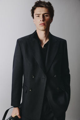 DOUBLE-BREASTED SUIT BLAZER - Zara фото 13