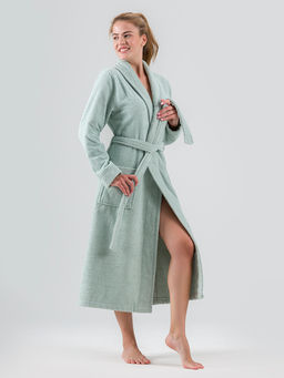 Халат махровый KARNA NORA (Ментол)  фото 5
