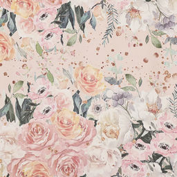 Бумага упаковочная, крафт Нежный букет, 70 х 100 см, 1 лист - UPAK LAND фото 3