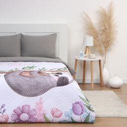 Покрывало Этель 1,5 сп Fall in love 145*2105 см, микрофибра