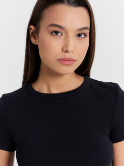 Пижама женская черная в фиолетовую полоску черный +фиолетовая полоска на черном 592588 - Mark formelle фото 5