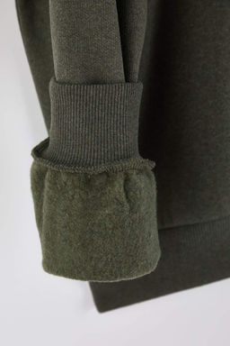 TRENDYOL MAN Antrasit Melanj Oversize/Genis Kesim Uzun Kol Hayvan Nak?sl? Sweatshirt TMNAW24SW00164 - Trendyolmilla фото 41