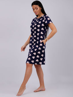 Халат Красотка 6 лав, трикотаж - Малина фото 3