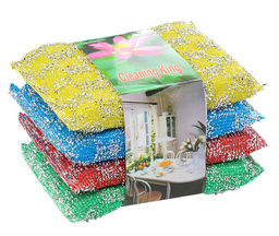 Губка 4 штуки для посуды 12х8 см / C10NS /уп 500/