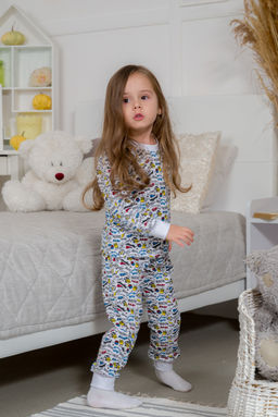 Пижама подростковая из кулирки пенье на манжетах Дрёма графити - Амадэль фото 18