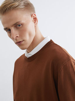 Bisiklet Yaka Erkek Triko Kazak