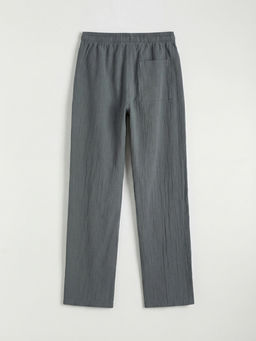 Erkek ?ocuk Beli Lastikli Poplin Pantolon