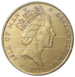 Монета 5 фунтов 1992 года Остров Мэн