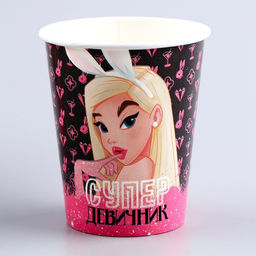Набор бумажной посуды Супер девичник: 6 тарелок, 6 стаканов - Страна карнавалия фото 7