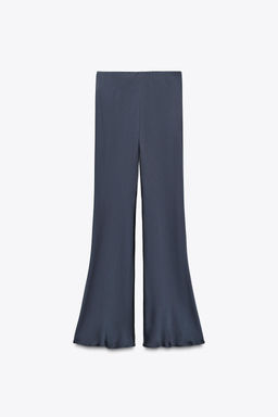 ZW COLLECTION SATIN FLARE TROUSERS