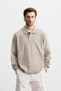 TEXTURED PIQUE POLO SHIRT - Zara фото 10
