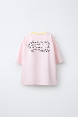 CAMISETA FOTOGRAF?A PIPPI CALZASLARGAS ASTRID LINDGREN COMPANY / Rosa pastel - Zara фото 2